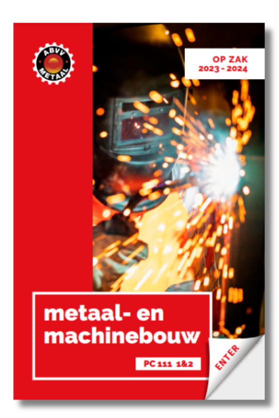 rode cover van het sectorboekje Op Zak van de sector metaalbouw