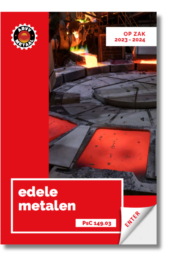 rode cover van het sectorboekje Op Zak van de sector edele metalen
