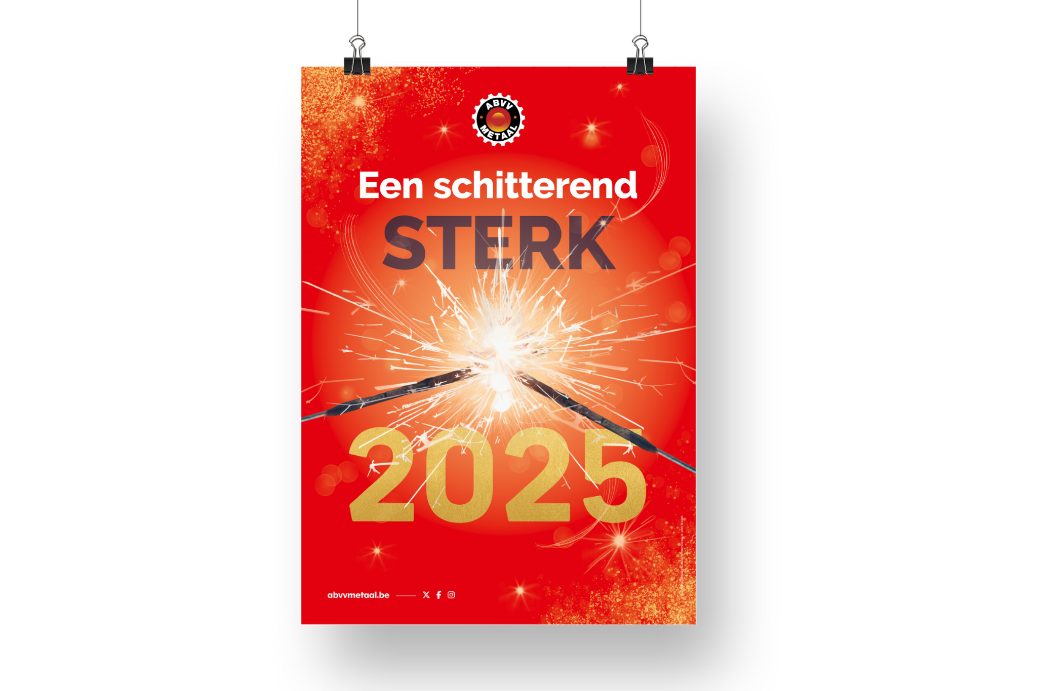 Vuurwerk op affiche 