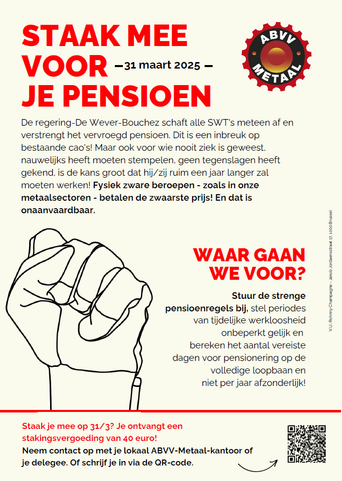 Afbeelding pamflet 31 maart pensioenen